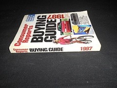VINTAGE CONSUMER REPORTS BUYING GUIDE 1997 PAPERBACK BOOK 360 PAGES.