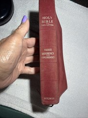 Holy Bible Red Letter Verse Reference Concordance Holman Company Ref Jewel Ed