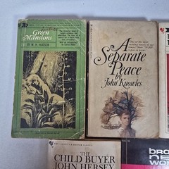 5 Vtg Bantam Paperback Classics: Green Mansions, Brave New World, Child Buyer +