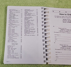 2009 Feeding 74 Kids and a Dog Cookbook 200 pages Stauffer Family & Friends