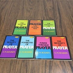 E.M. Bounds Books on Prayer PB Lot of 7 – Baker Book House Direction Vtg 70s 80s