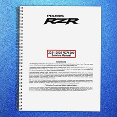 POLARIS RZR 200 Service Manual 2021-2025, TOUGH BINDING – ROBUST FRONT & BACK