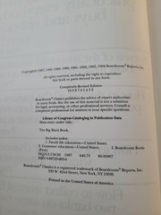 The Big Black Book, 1994 Completely Revised Edition Boardroom Reports 496 pages