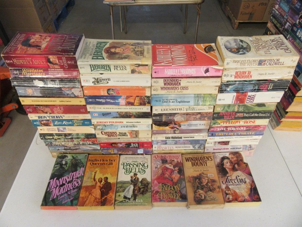 BIG Lot (57) VINTAGE 1970s 1980s HISTORICAL ROMANCE Books Novels VIRGINIA HENLEY