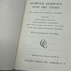 Marcus Aurelius Meditations Hardcover Classics Club Walter J. Black