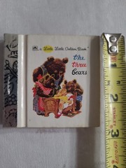 Little Golden Book The Three Bears Miniature 2.75 inches Square Vintage