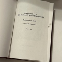 John Gill Exposition of the Old & New Testaments 9 Volume Commentary Complete