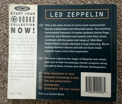 LED ZEPPELIN Collectable CD Sz format Book by Chris Welch w/ Color Illustrations