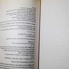 That Was Then This Is Now S.E. Hinton 2003 Paperback Fiction Speak