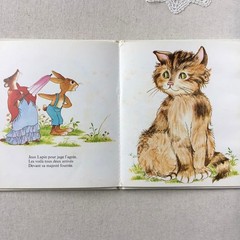 French Vintage Picture Book Jean de La Fontaine Fables 22cm Hardcover 24p