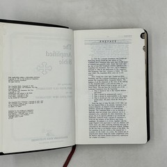 THE AMPLIFIED BIBLE EXPANDED EDITION ZONDERVAN BLACK BONDED LEATHER 1987 Indexed