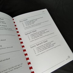 Vintage Cookbook Four Ingredient Recipes Spiral Bound Hardcover 376 Pages