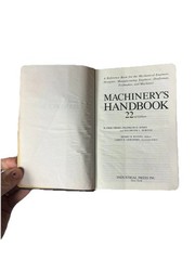 1985 Industrial Press 3rd Print Machinery’s Handbook 22nd Edition by Erik Oberg