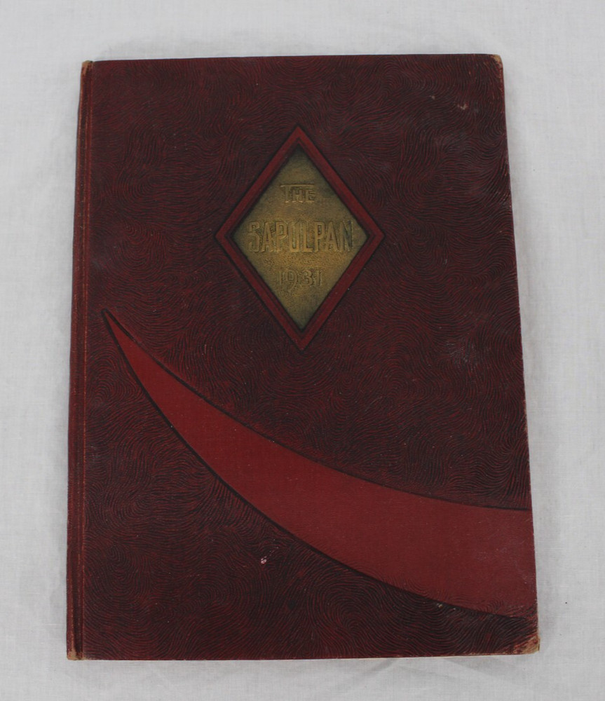 Vintage 1931 Sapulpan High School Yearbook Sapulpa Oklahoma Signatures