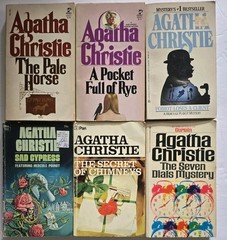 LOT 48 Agatha Christie Paperback Books Hercule Poirot Mystery PB VINTAGE