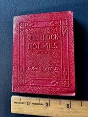 1920s Small Red Book SHERLOCK HOLMES Sir Arthur Conan Doyle Little Leather
