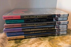 Bone Graphic Novels Jeff Smith Books Lot Of 6 Hardcover/PB 1-3-4-5-6-8