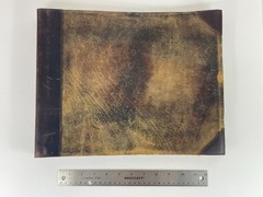 Leather sketchbook rugged *15 x 12 inches* large format heavy paper unmarked
