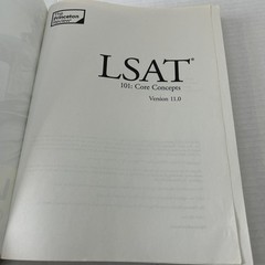 LSAT 101: Core Concepts Version 11.0 (LSAT 101: Core Concepts, Version 11.0)