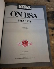 Cycle World On BSA 1962-1971 Book Road Tests Catalina Royal Star SS-90