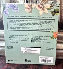 NASB Artisan Collection Bible (Leathersoft, Sage Floral, Red Letter, NEW in Box)