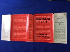 NEW POEMS 1940: AN ANTHOLOGY OF BRITISH AND AMERICAN VERSE – FIRST EDITION