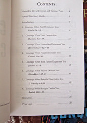 SET OF 4 DR. DAVID JEREMIAH STUDY GUIDES COURAGE TO CONQUER + 1CD