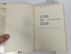 A TIME TO STAND FIRST ED SIGNED