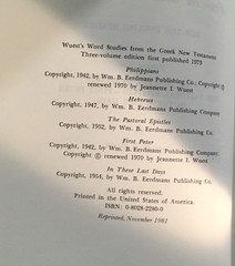 Word Studies In The Greek New Testament By Kenneth S Wuest B3R5