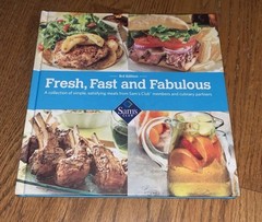 Sam’s Exclusive FRESH FAST & FABULOUS Cookbook Recipe Book Hardback 134 Pages 💗