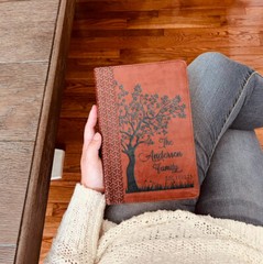 Personalized Family Bible | Custom KJV Family Tree Study Bible | Engraved Bible