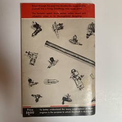 Engines for Models : Part No. B-102 Berkeley Models 1955 Booklet 95 Pages 312S