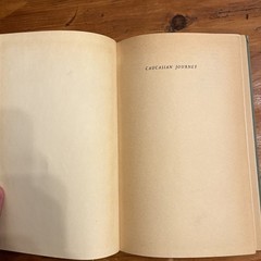 CAUCASIAN JOURNEY By Negley Farson,BOOK of MONTH CLUB — 154 pages — 1952
