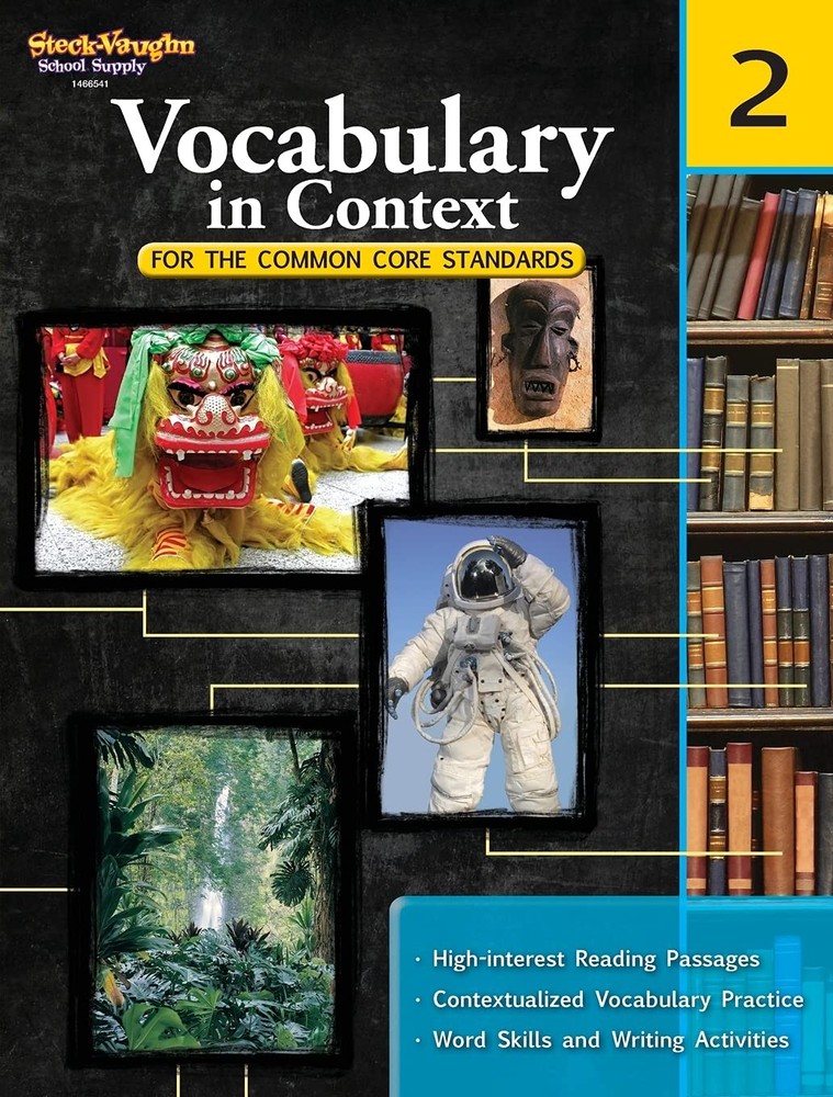 School Supply Vocabulary in Context Workbook Grade 2
