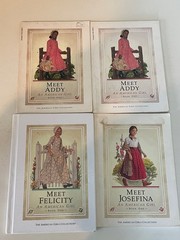 American Girl Book Lot Pleasant Company White Vintage Molly Kit Rebecca Addy