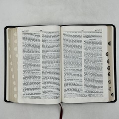 THE AMPLIFIED BIBLE EXPANDED EDITION ZONDERVAN BLACK BONDED LEATHER 1987 Indexed