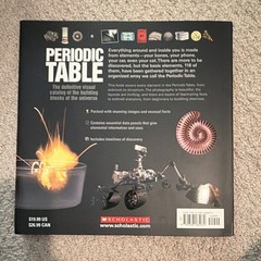 Scholastic The Periodic Table Hardcover Illustrated Reference Ages 9-12