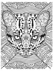 Color the Cats Adult coloring book 108 Pages 8.5 x 11 for All Ages