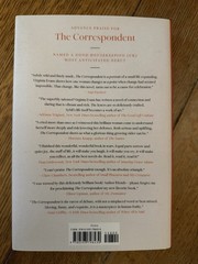 Correspondent: A Novel by Virginia Evans Hardcover Crown 2025 Contemporary