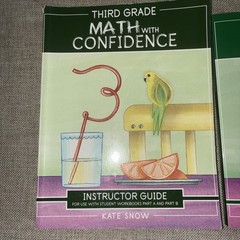 Third Grade Math with Confidence Instructor Guide, Student Workbook Part A & B