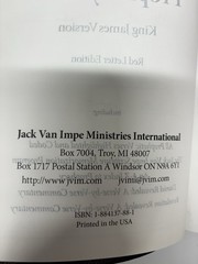 Jack Van Impe Prophecy Bible Special Limited Edition Red Letter KJV