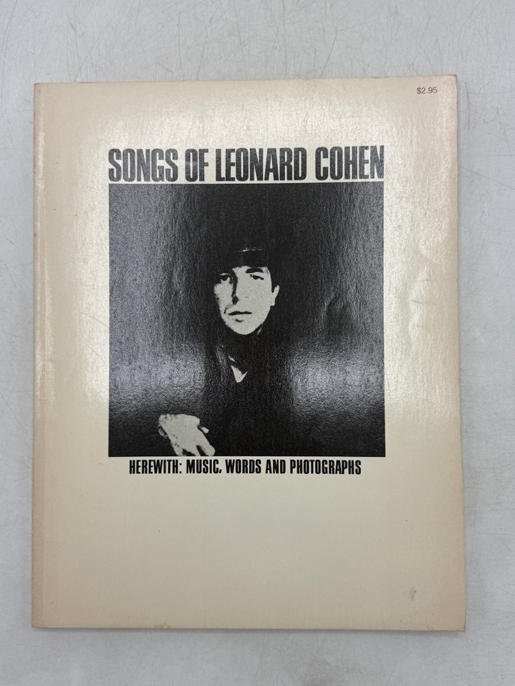 Songs of Leonard Cohen Sheet Music Words Photos 1969 Amsco Music Book