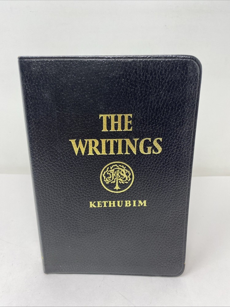 The Writings (Kethubim) JPS Leatherbound Masoretic Text Gilt Edges Ribbon Marker