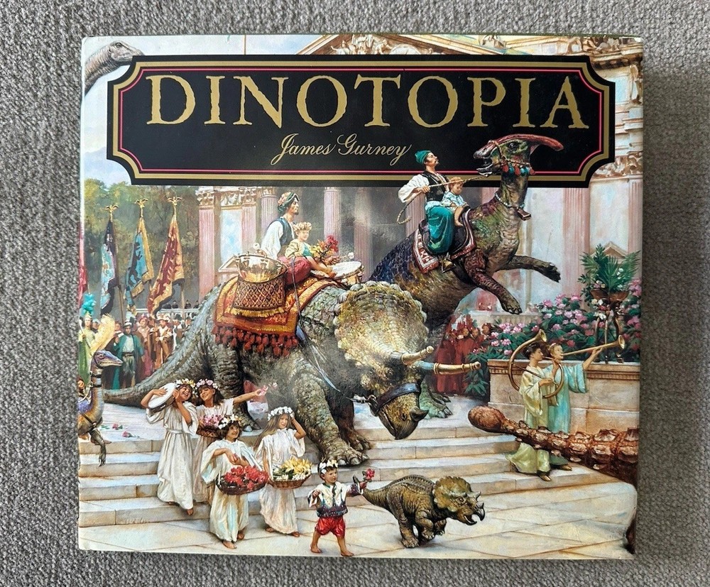 Dinotopia *First Edition* Hardcover w/ DJ By James Gurney 1992 Very Good