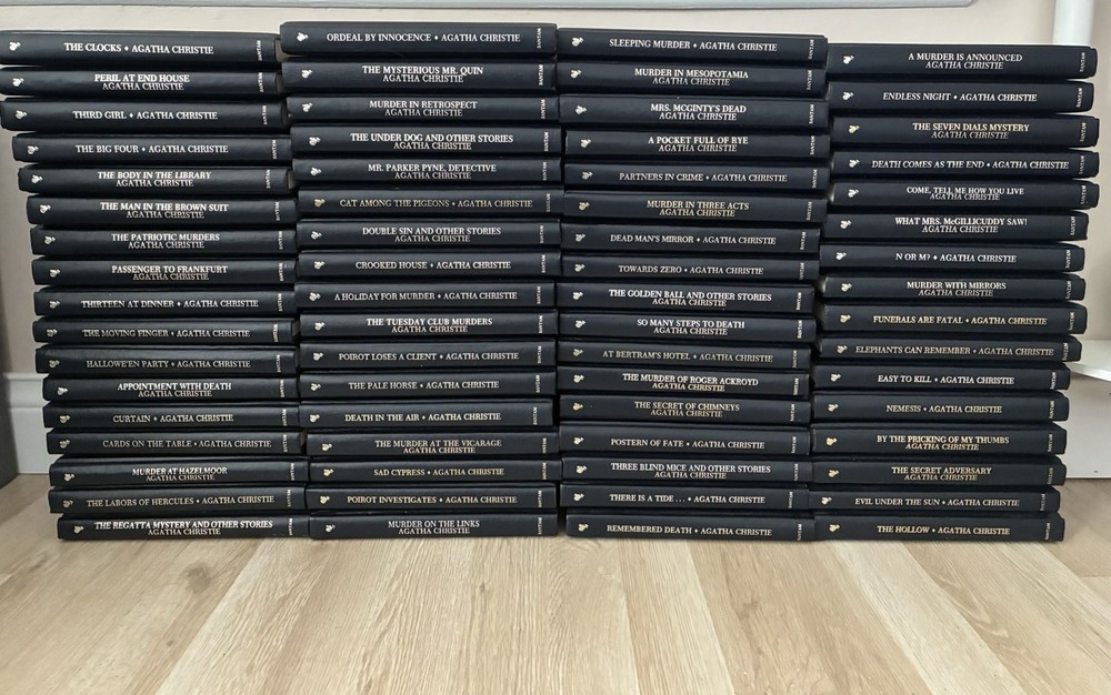 Agatha Christie Bantam Mystery Collection Hardcover Leatherette YOU CHOOSE