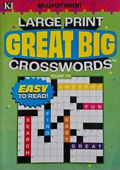 Kappa Large Print Great Big Crosswords Puzzle Books, 24 Different Volumes U-PICK