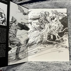 SIGNED + SKETCH Prince Valiant Page Gary Gianni Robert Wagner Mike Mignola BOOK