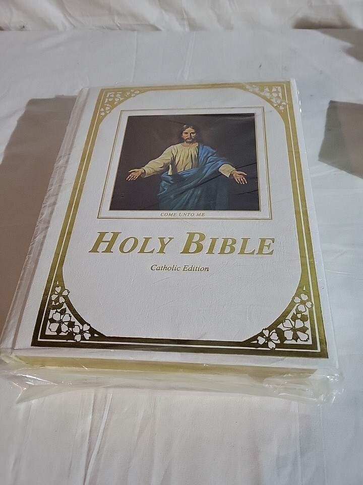 Holy Bible Come Unto Me Catholic Edition 1990 Hardcover Religion Christian
