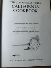 Los Angeles Times California Cookbook HC 650 Recipes Harry N Abrams 1981