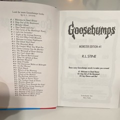 Signed R.L. Stine Goosebumps Monster Edition 1 (1995) – Signature on Front Cover